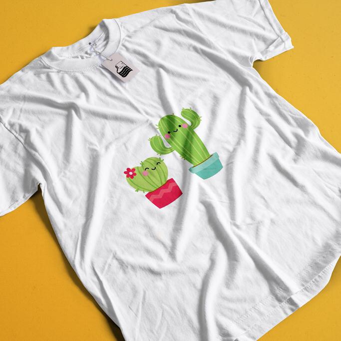 تیشرت طرح کاکتوس خوشحال برند الی ارت