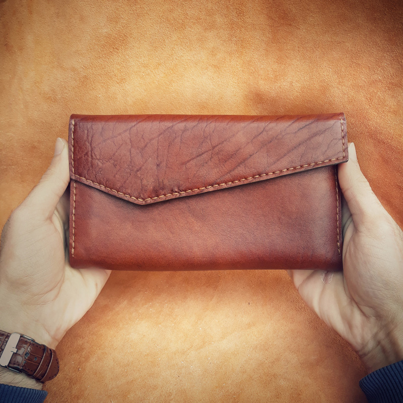 کیف دستی زنانه چرم طبیعی قهوه ای