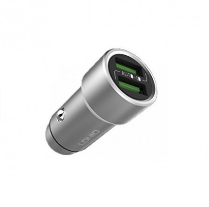 شارژر فندکی ۲ پورت LDNIO مدل C۳۰۲ به همراه کابل