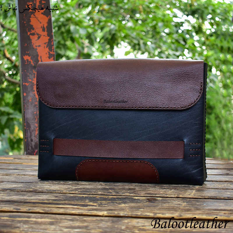 کیف چرم طبیعی دوستدوز دستی مردانه برند بلوط