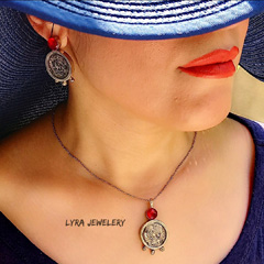 نیم ست طرح شیر خورشید  کریستالی