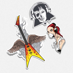 استیکر پشت سفید (موسیقی)