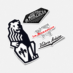 استیکر پشت سفید (قهوه)