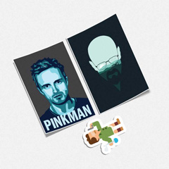 استیکر پشت سفید (سریال Breaking Bad)