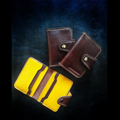 جاکارتی چرم آپیس مدل آریا قهوه‌ای و زرد