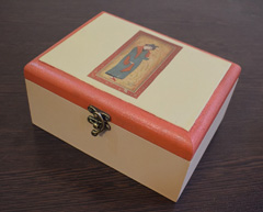 صندوقچه چوبی طرح مینیاتور