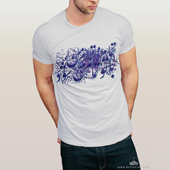 تی شرت طرح تمام ناتمام من