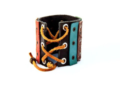 دستبند چرم طبیعی