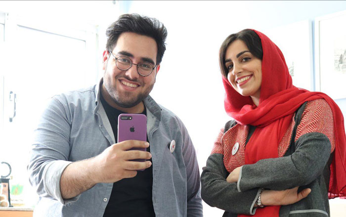 سیاوش و ماجده در یک قاب